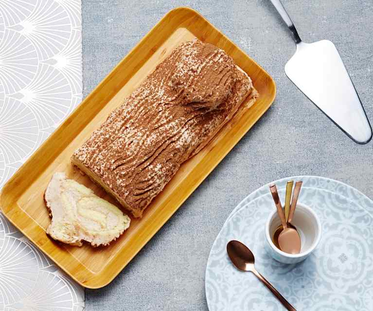 Bûche de Noël à la crème de marrons Bûche de Noël à la crème de marrons