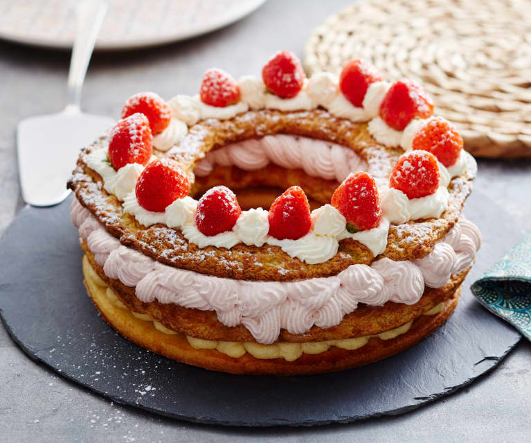 Couronne De Choux Aux Fraises Cookidoo La Plateforme De Recettes Officielle De Thermomix