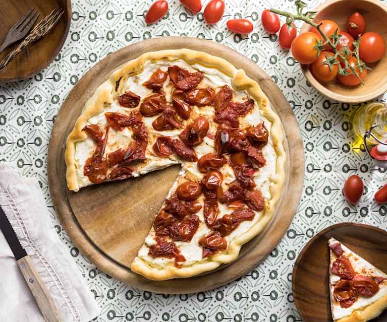 Crostata con datterini in agrodolce Crostata con datterini in agrodolce