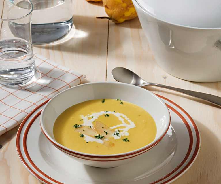 Crema de calabaza y membrillo Crema de calabaza y membrillo