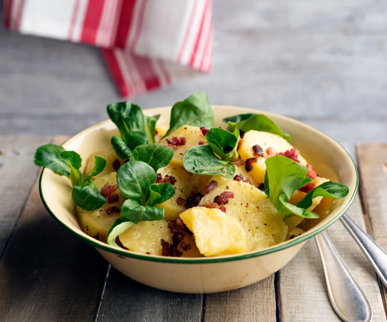 Erdäpfel-Vogerlsalat mit Speck - Cookidoo® – das offizielle Thermomix ...