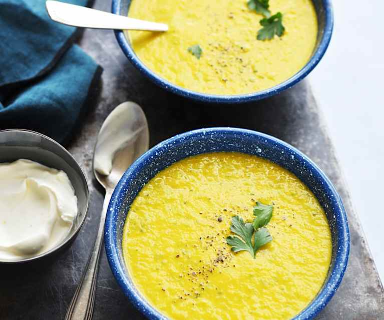 Potage de carottes aux fanes Potage de carottes aux fanes