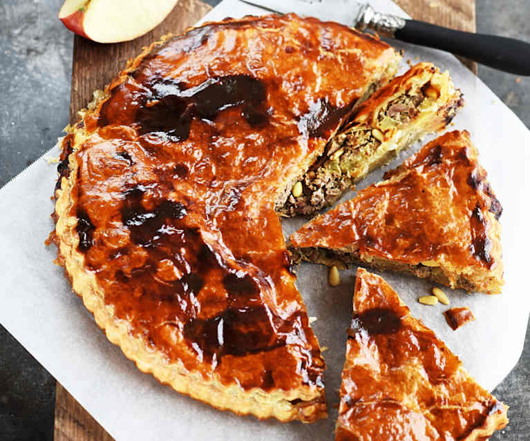 Tourte de canard aux fruits épicés Tourte de canard aux fruits épicés