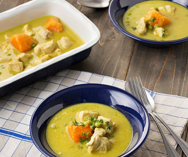Pollo con batatas al curry Pollo con batatas al curry