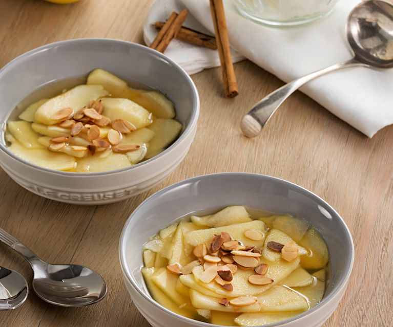 Postre de manzana con canela Postre de manzana con canela
