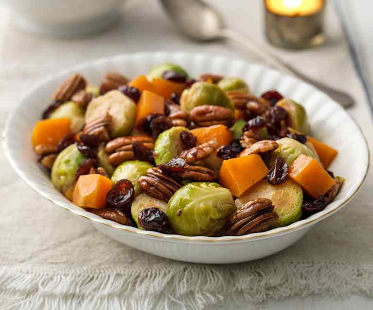 Brussels Sprouts with Cranberries and Pecans Brussels Sprouts with Cranberries and Pecans