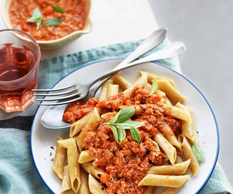 Pâtes à la bolognaise végétarienne Pâtes à la bolognaise végétarienne