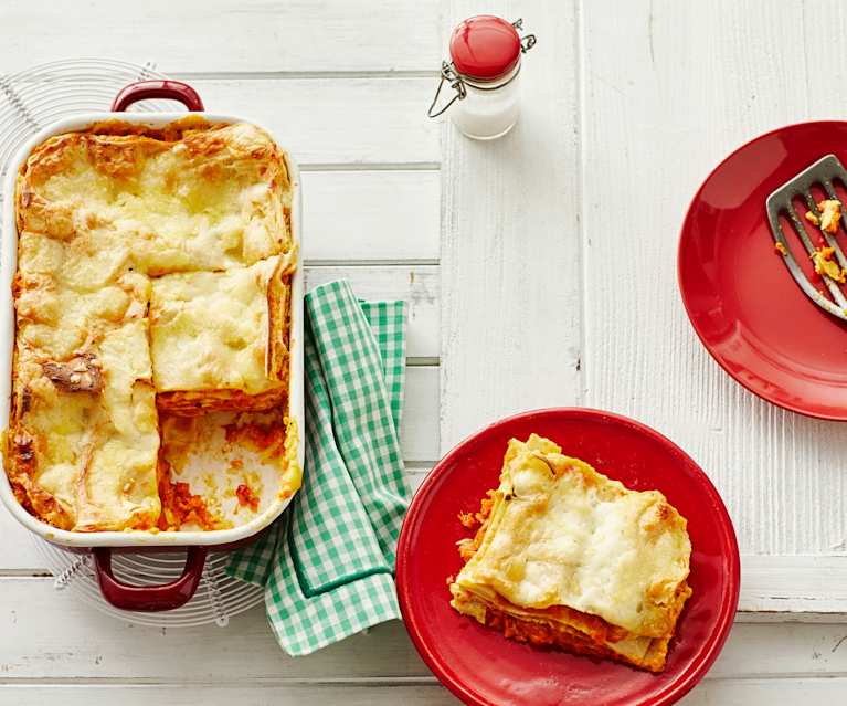 Lasagne mit Kürbis und Amarettini Lasagne mit Kürbis und Amarettini