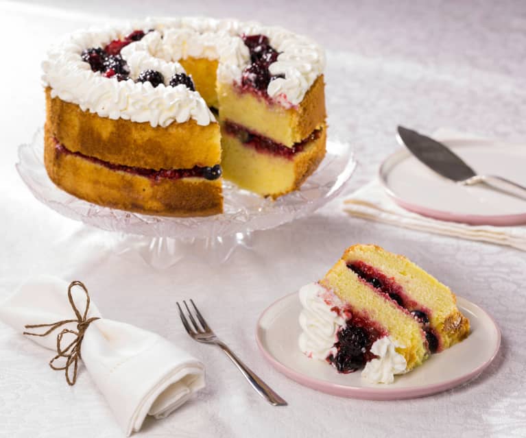 Chiffon cake ai frutti di bosco - Cookidoo® – a plataforma oficial de  receitas Thermomix®