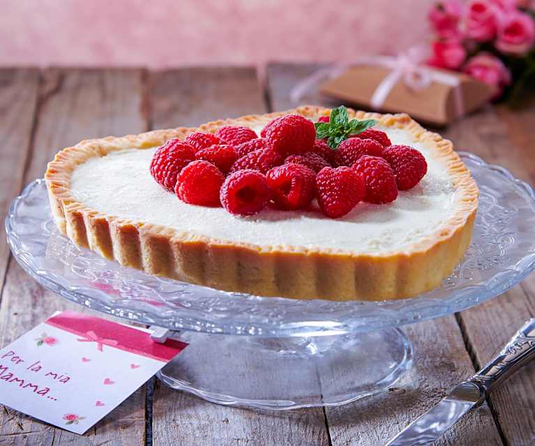 Crostata ricotta, cioccolato bianco e lamponi Crostata ricotta, cioccolato bianco e lamponi