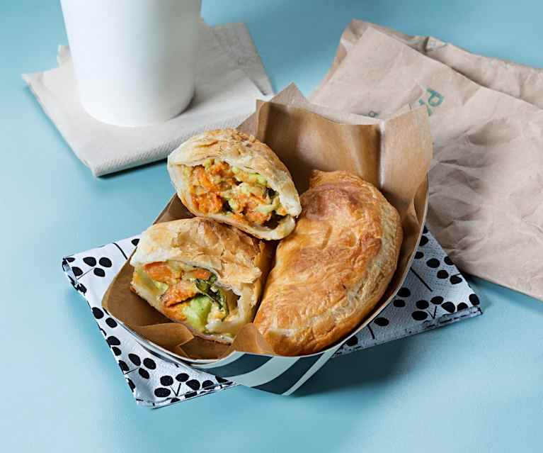 Empanadillas de hojaldre vegetarianas Empanadillas de hojaldre vegetarianas