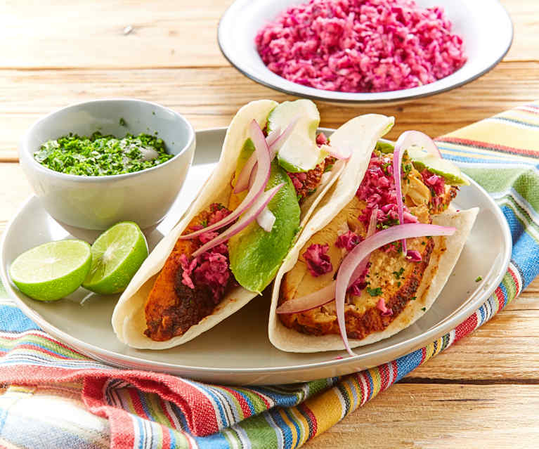 Tacos de pollo adobado Tacos de pollo adobado