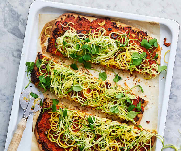 Vegane Gemüsepizza Vegane Gemüsepizza