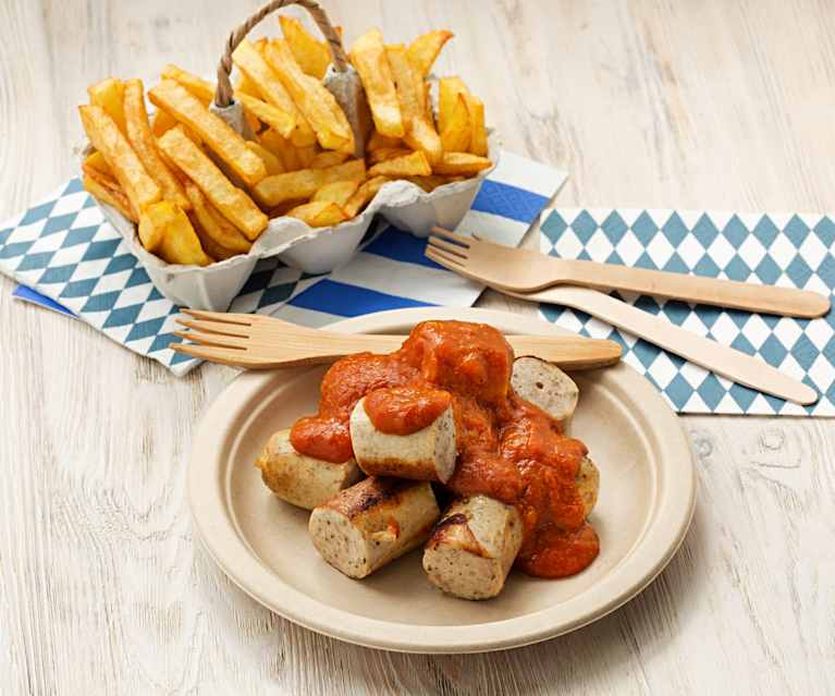 Currywurst (salchichas con salsa agridulce alemana) Currywurst (salchichas con salsa agridulce alemana)