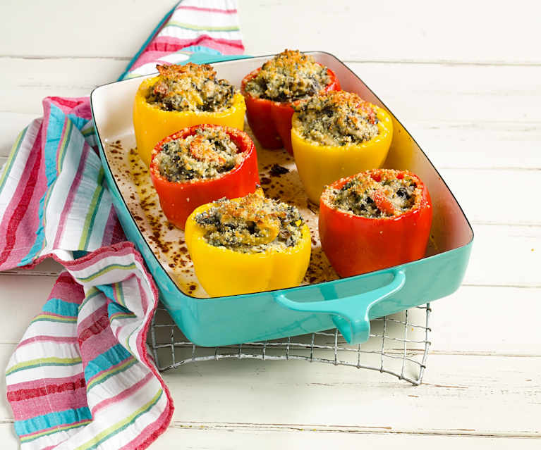 Turkey and Wild Rice Stuffed Peppers Turkey and Wild Rice Stuffed Peppers