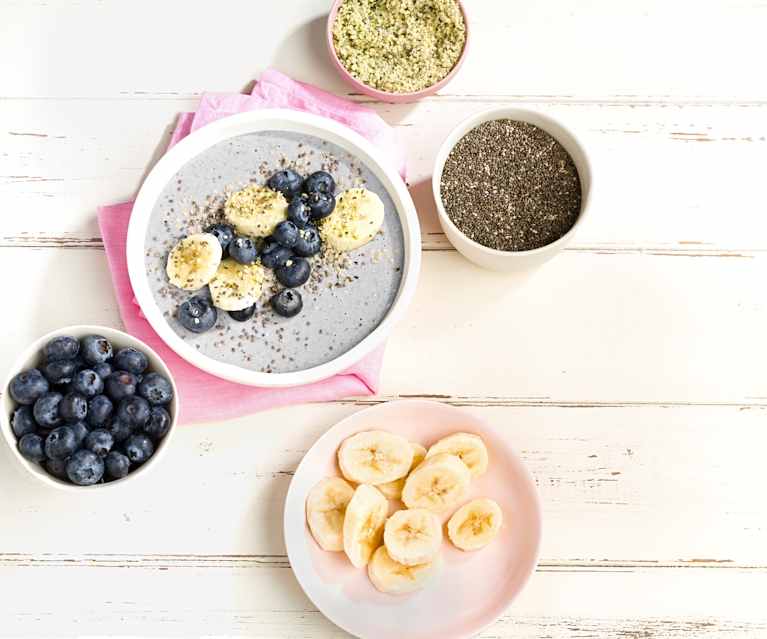 Blueberry Protein Smoothie Bowl Blueberry Protein Smoothie Bowl