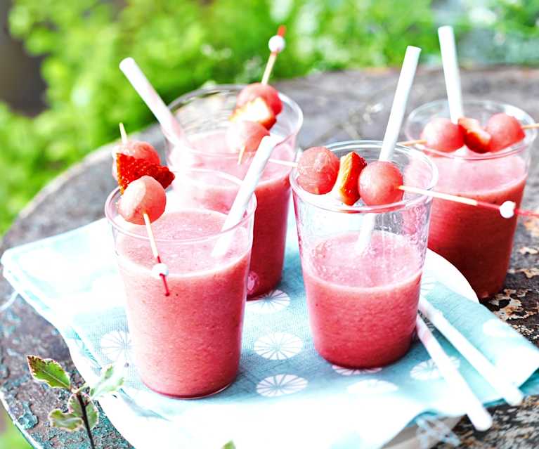 Smoothie pastèque-fraise Smoothie pastèque-fraise