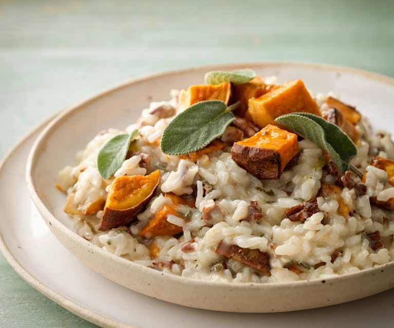 Sweet Potato, Pecan and Blue Cheese Risotto Sweet Potato, Pecan and Blue Cheese Risotto