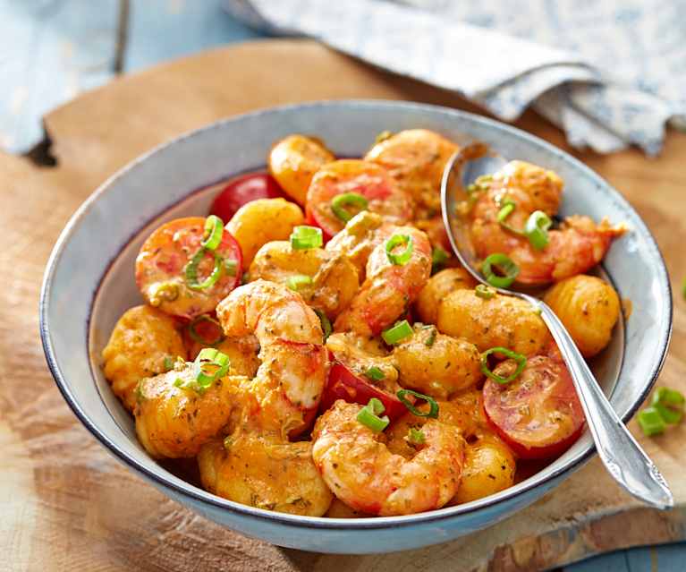 Gnocchi mit Kräutergarnelen Gnocchi mit Kräutergarnelen