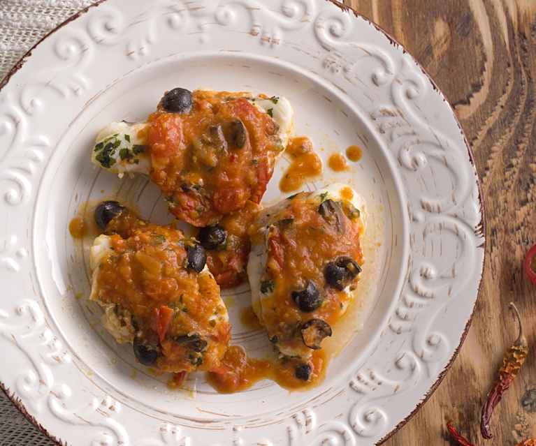 Pescatrice ai pomodorini Pescatrice ai pomodorini
