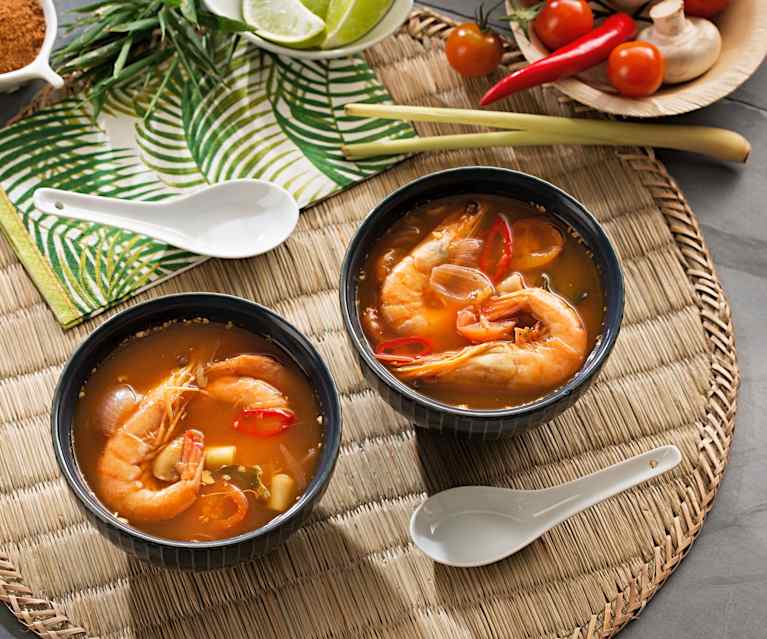 Sopa agridulce de langostinos (Tom Yum Goong) - Tailandia Sopa agridulce de langostinos (Tom Yum Goong) - Tailandia