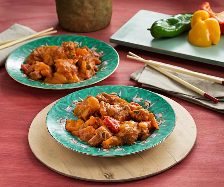 Costillas de cerdo fritas con salsa agridulce - China Costillas de cerdo fritas con salsa agridulce - China