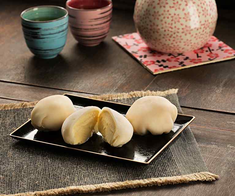 Mochi relleno de helado (Mochi aisukurimu) - Japón Mochi relleno de helado (Mochi aisukurimu) - Japón