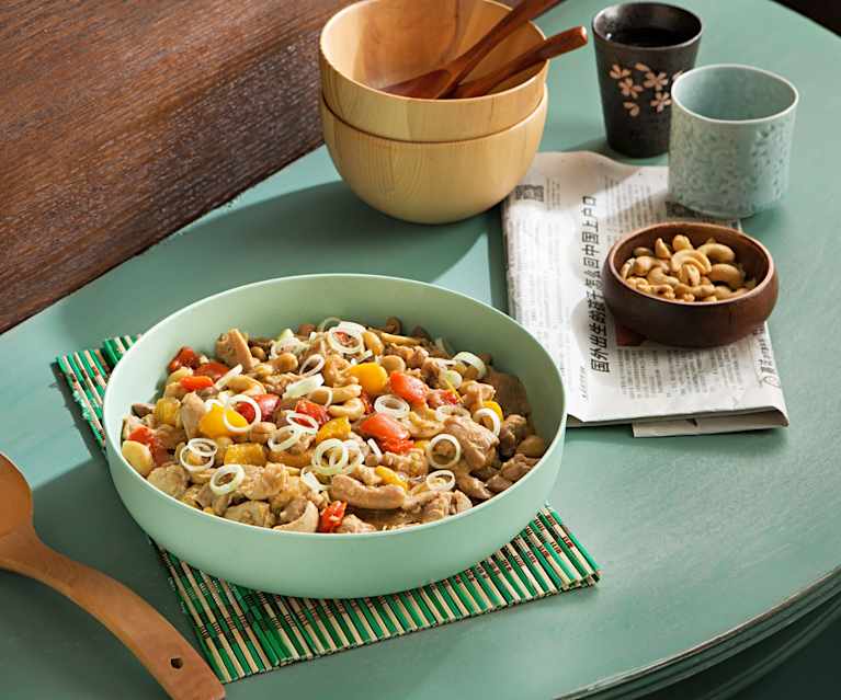 Pollo salteado con anacardos (Kung Pao) - China Pollo salteado con anacardos (Kung Pao) - China