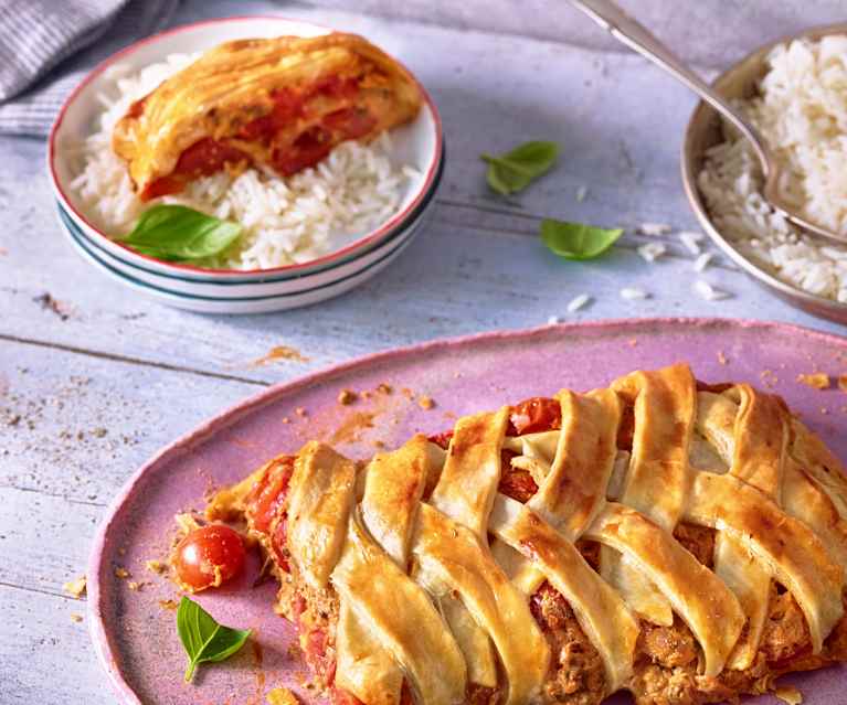 Tomatenstrudel mit Reis Tomatenstrudel mit Reis