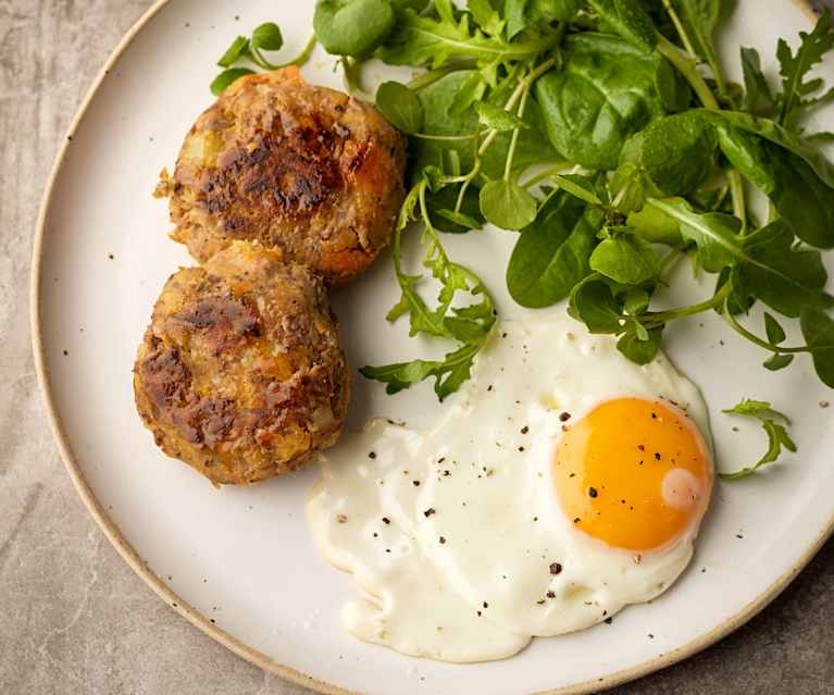 Leftover Roast Patties with Egg Leftover Roast Patties with Egg