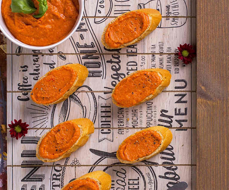Hummus di ceci e peperoni (senza lattosio) Hummus di ceci e peperoni (senza lattosio)