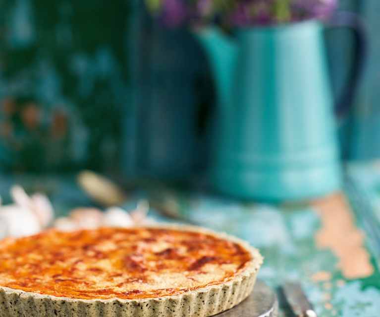 Guisado de frango – na quiche Guisado de frango – na quiche