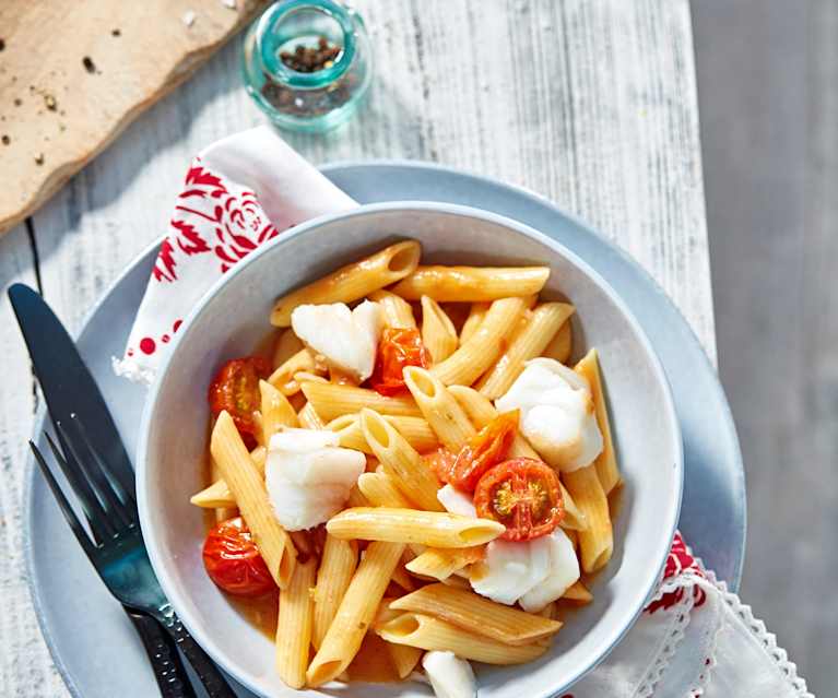 Pasta mit Tomatenbutter und Kabeljau - Cookidoo® – Thermomix® 官方食譜平台