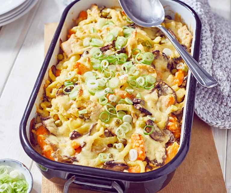 Puten-Auflauf mit Spätzle Puten-Auflauf mit Spätzle