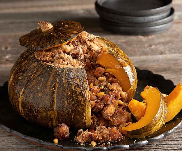 Sausage Stuffed Kabocha Sausage Stuffed Kabocha