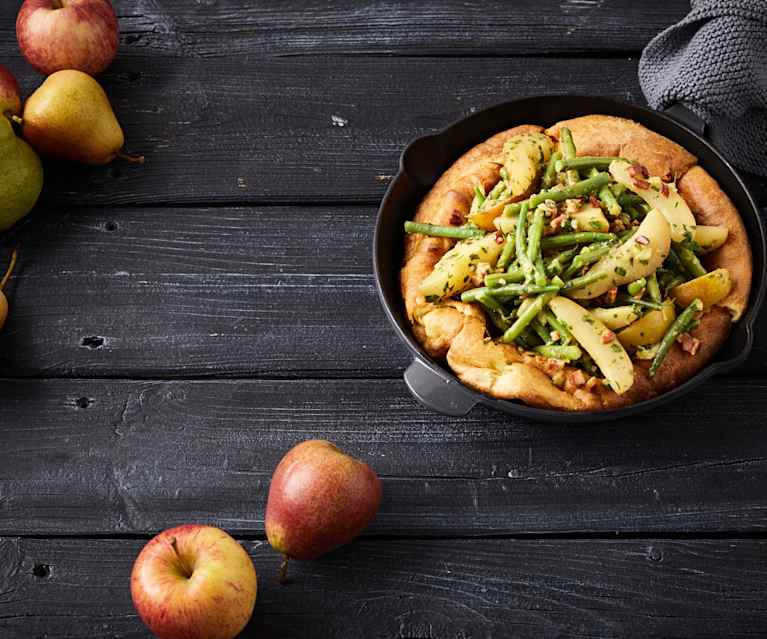 Yorkshirepudding mit Birnen-Bohnen-und-Speck-Salat - Cookidoo® – das ...