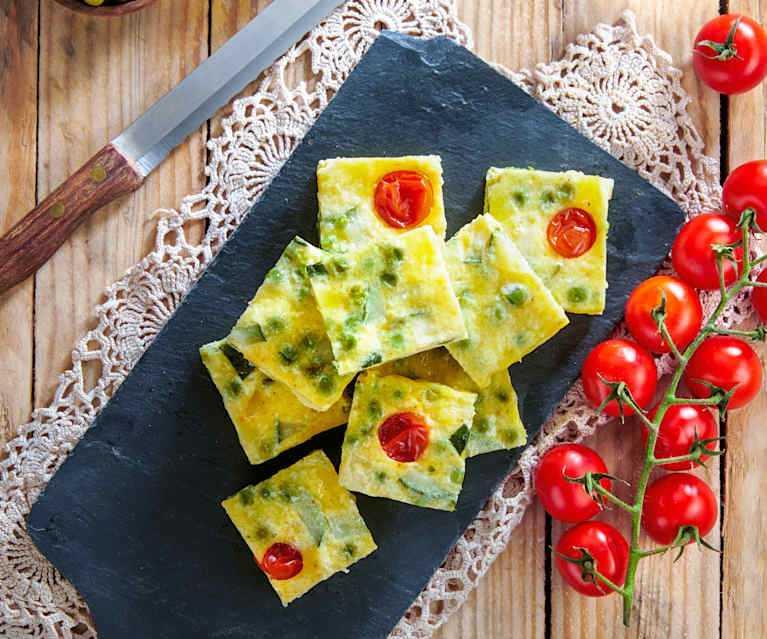 Frittata primavera al vapore Frittata primavera al vapore