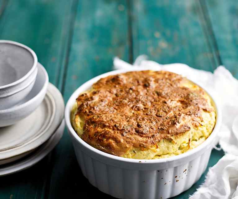Soufflé de cenoura e salsa Soufflé de cenoura e salsa