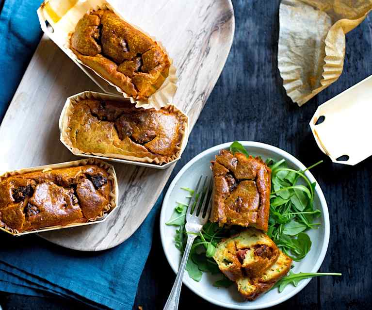 Petits cakes courgette-chorizo Petits cakes courgette-chorizo