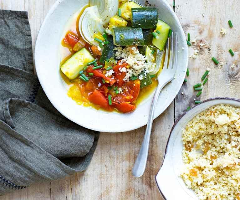 Couscous de courgettes, tomates et fenouil Couscous de courgettes, tomates et fenouil