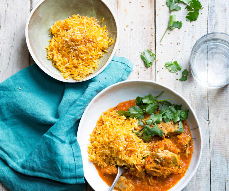 Curry De Porc Au Lait De Coco Et Riz Basmati