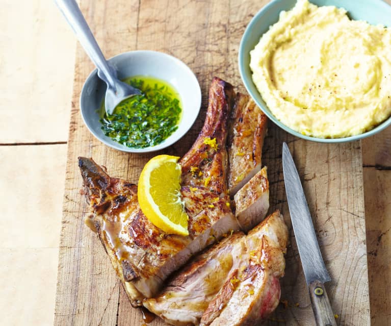 Cote De Veau Et Gremolata Polenta Au Citron Cookidoo La