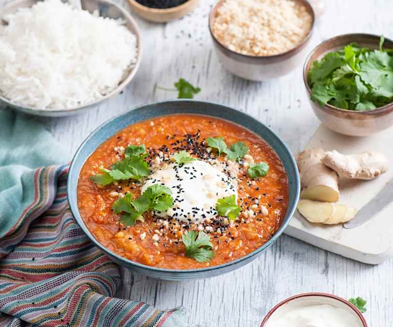 Soczewica garam masala z ryżem basmati Soczewica garam masala z ryżem basmati