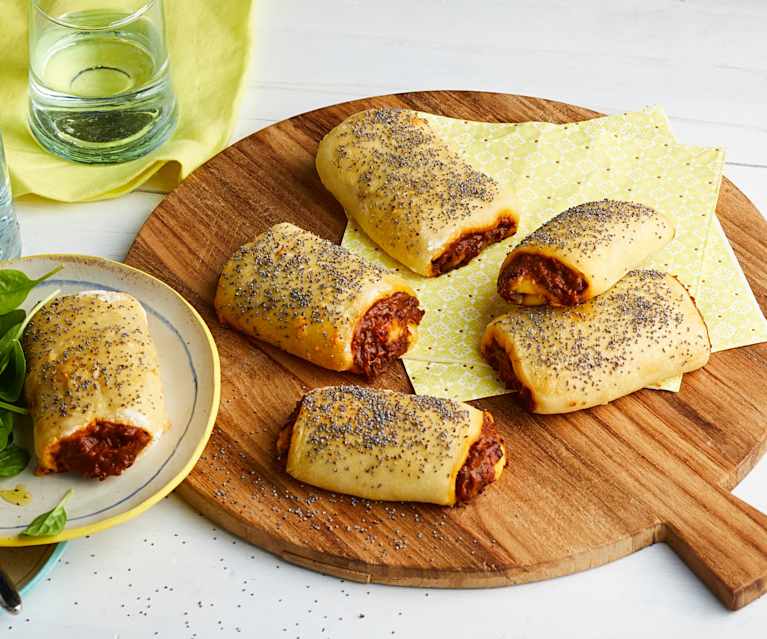 Minipizzas façon pains au chocolat Minipizzas façon pains au chocolat