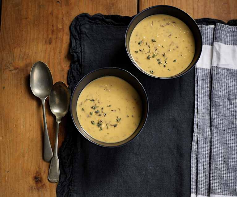 Creme de feijão branco e cogumelos Creme de feijão branco e cogumelos
