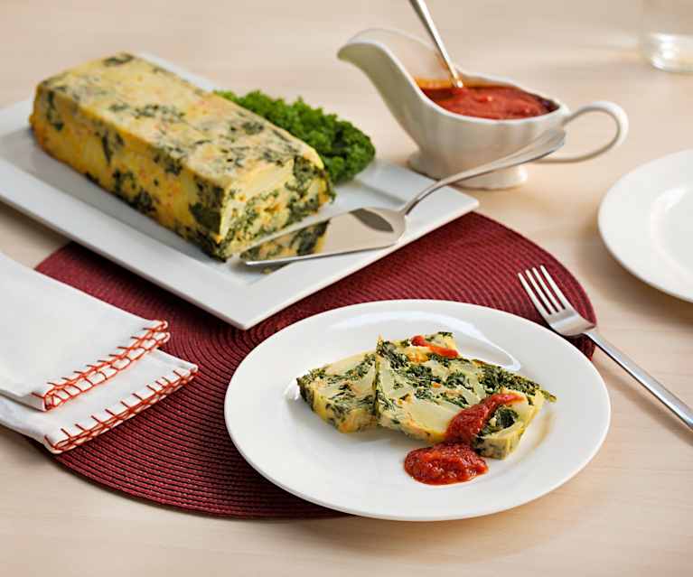 Pastel de patata con kale Pastel de patata con kale