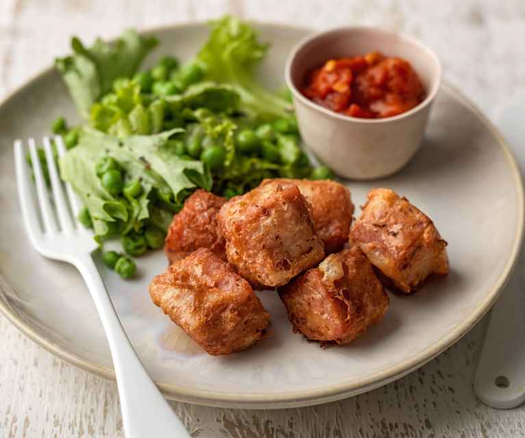 Spam Fritters with Tomato Sauce Spam Fritters with Tomato Sauce