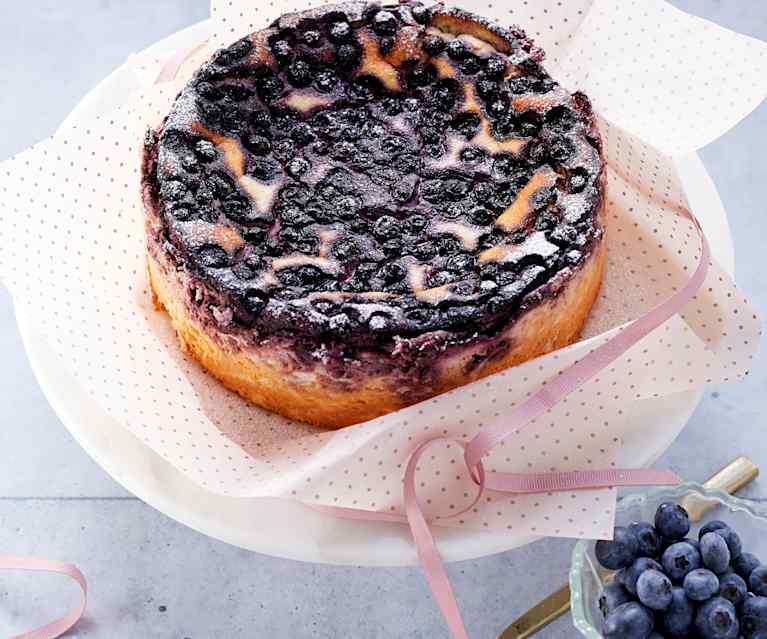 Käsekuchen mit Heidelbeeren (zuckerfrei) Käsekuchen mit Heidelbeeren (zuckerfrei)