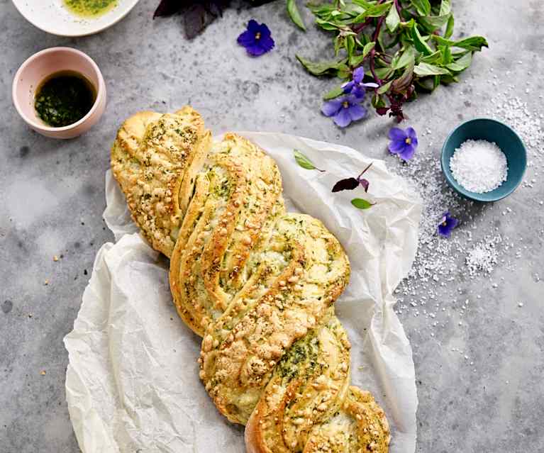 Pão com pesto Pão com pesto