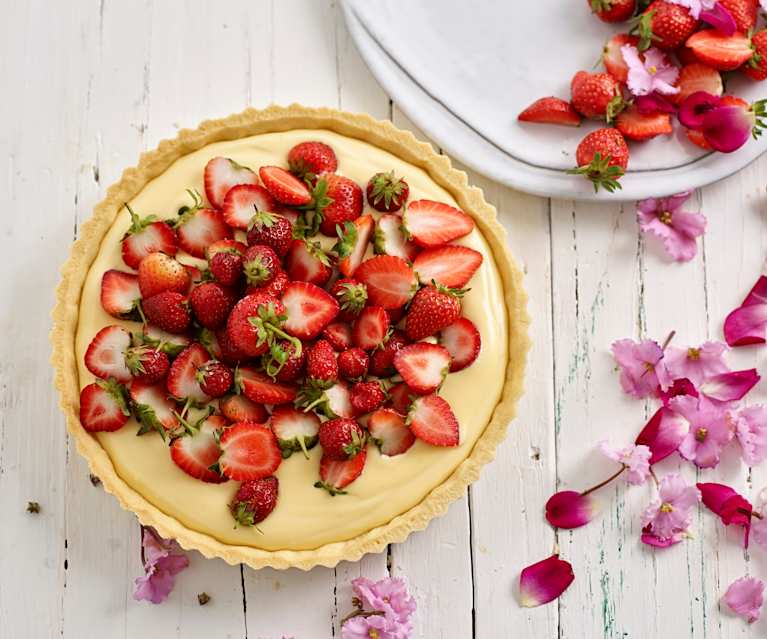Tarte de primavera com morango Tarte de primavera com morango